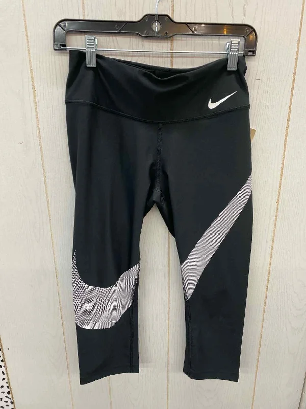Nike Black Womens Size Small Leggings Comfortable Slip-On Compression Leggings