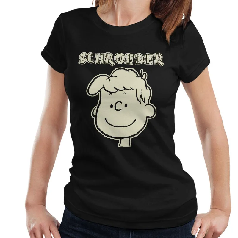 Peanuts I Am Schroeder Glow In The Dark Women's T-Shirt-- Houndstooth Herringbone Solid
