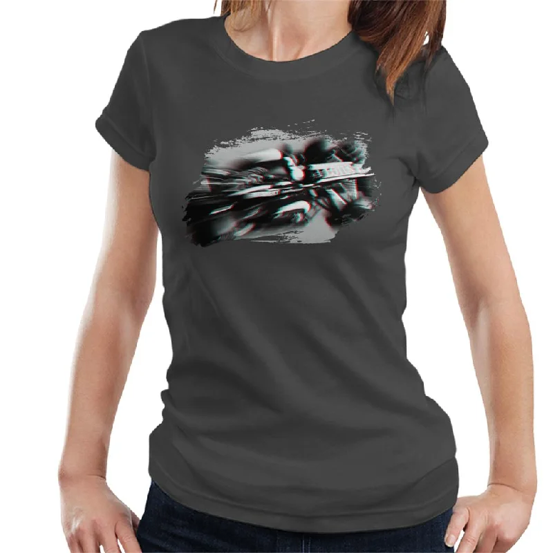 Motorsport Images Romain Grosjean Lotus E21 Renault Spanish GP Women's T-Shirt-- Notch Collar Peter Pan Collar Cowl Neck