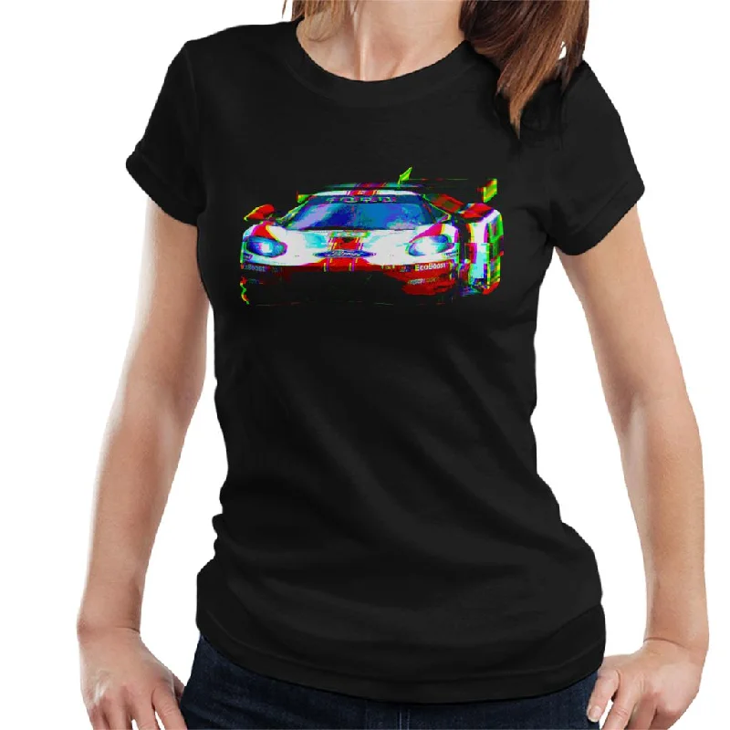 Motorsport Images Ford GT Briscoe Westbrook Dixon Women's T-Shirt-- Jersey Fabric Tulle Fabric Batik Fabric