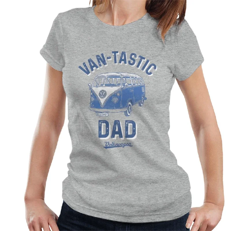 Volkswagen Van Tastic Dad Women's T-Shirt-- Machine Wash Dry Clean Hand Wash