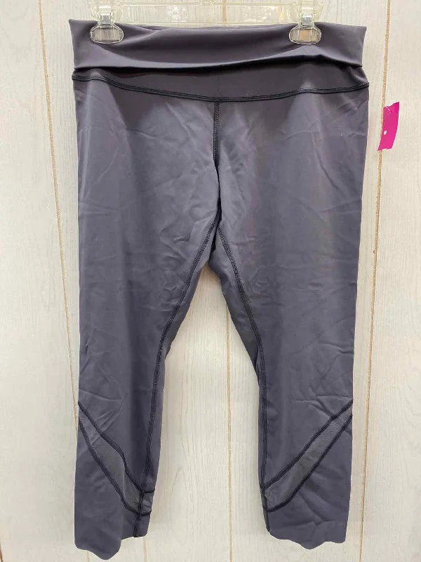 Lululemon Gray Womens Size 12 Leggings Cozy Mid-Rise Workout Leggings