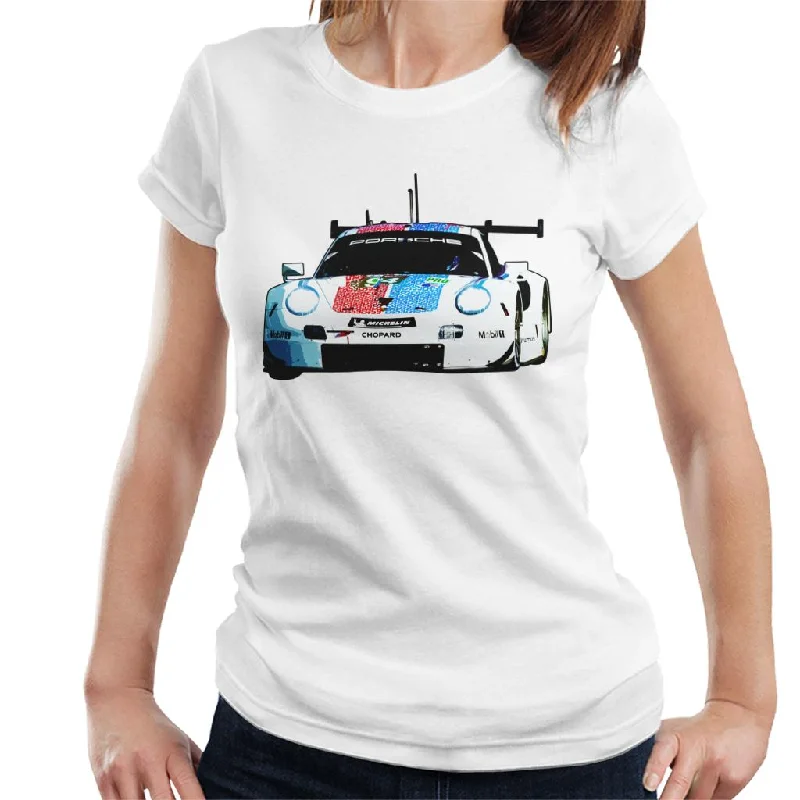 Motorsport Images RSR Muller Jaminet Olsen Women's T-Shirt-- Collared Crew Neck Turtle Neck