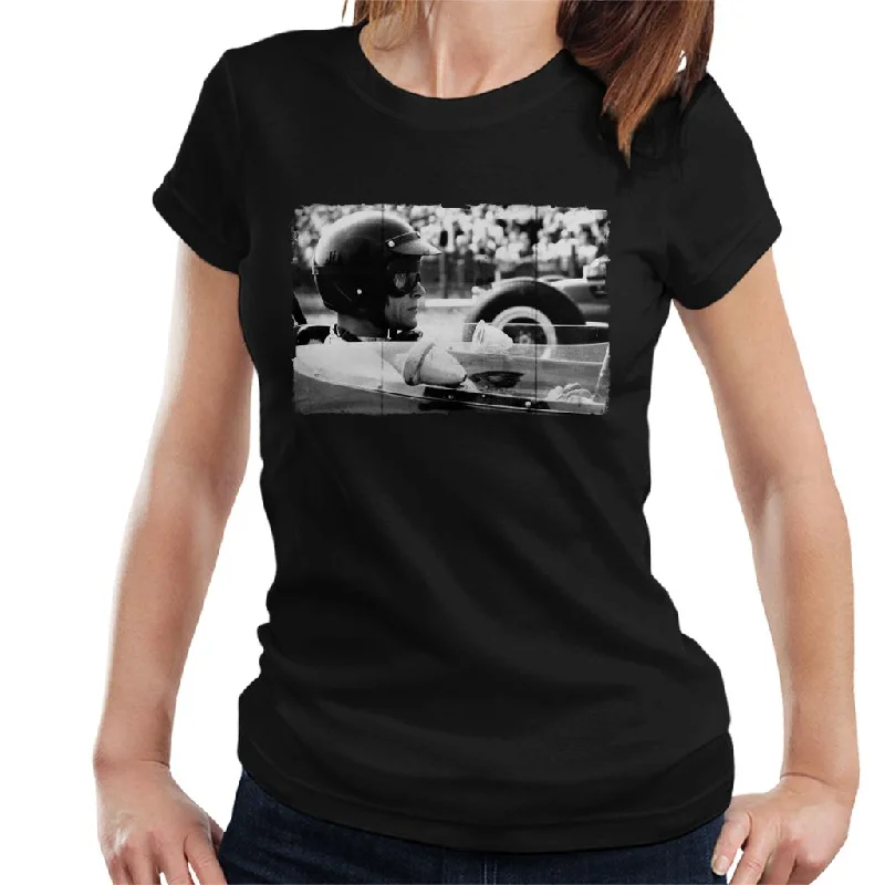 Motorsport Images Gurney BT7 Climax Prepares For Start Women's T-Shirt-- Modern Contemporary Chic