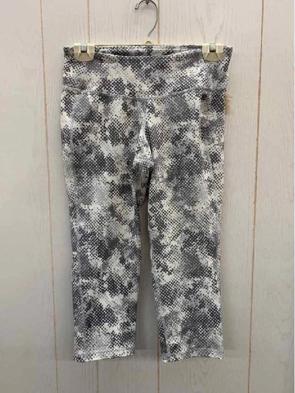 Old Navy Gray Womens Size M Leggings Stylish Printed Stretch Leggings
