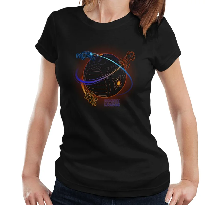 Rocket League Boost Around The Ball Women's T-Shirt-- Front Pockets Side Pockets Patch Pockets
