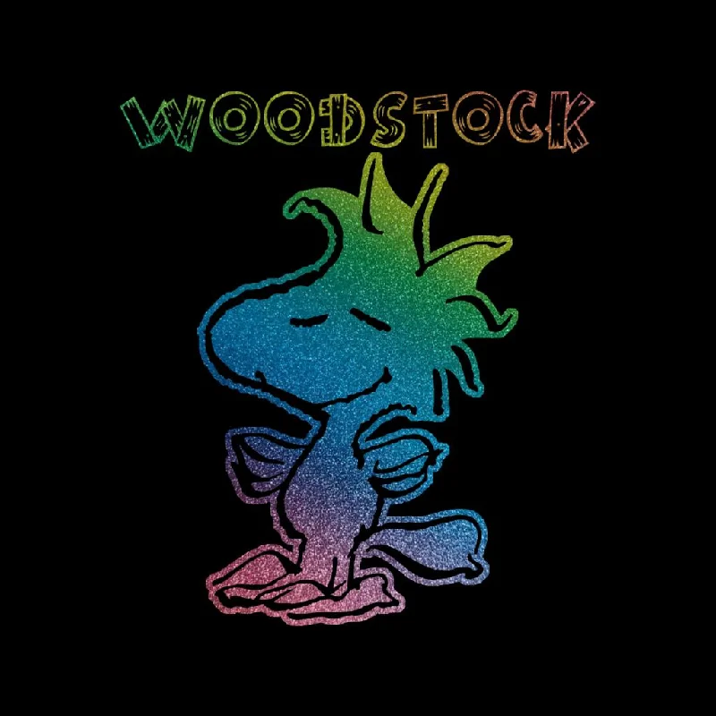 Peanuts I Am Woodstock Rainbow Women's T-Shirt-- Real Fur Shearling Chenille
