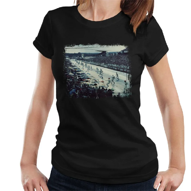 Motorsport Images Le Mans Running Start Women's T-Shirt-- Elegant Classic Vintage