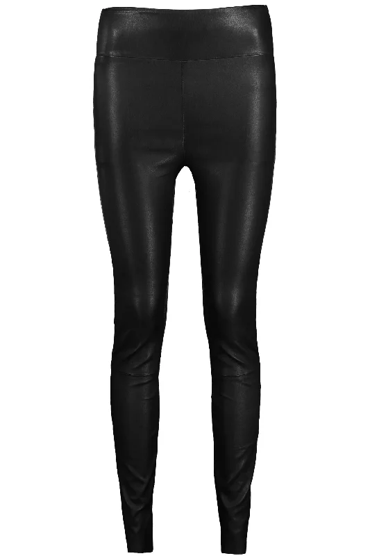 Ankle Legging - Black Fashionable Sports Compression Leggings