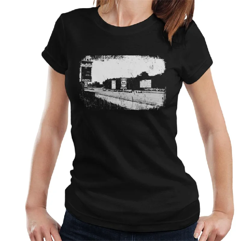 Motorsport Images Monzanapolis 1957 Women's T-Shirt-- Chenille Fabric Brocade Fabric Lace Fabric