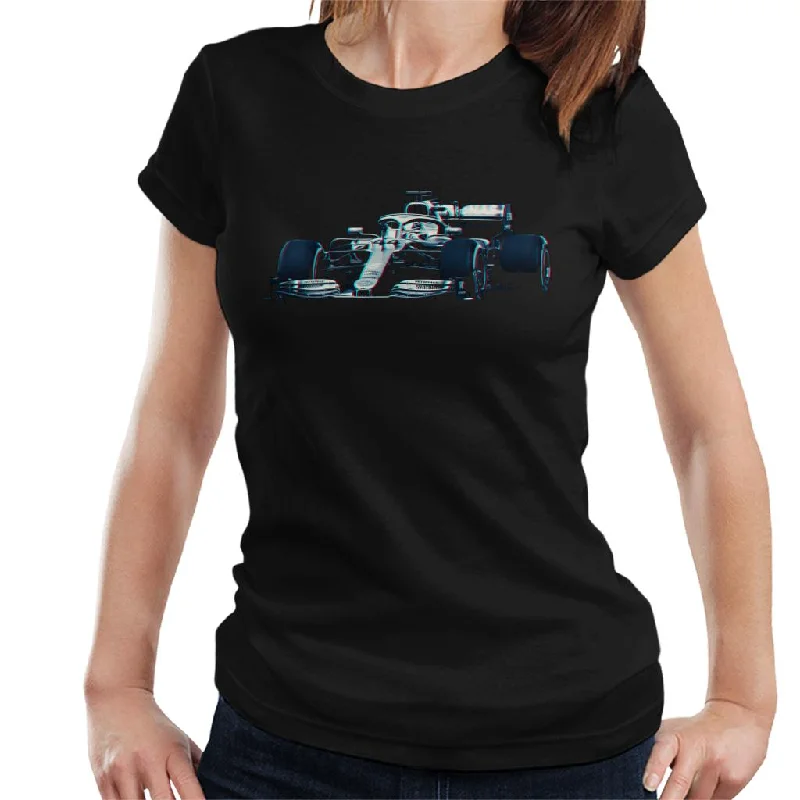 Motorsport Images Mercedes AMG F1 W10 EQ Power Women's T-Shirt-- Satin Fabric Silk Fabric Chiffon Fabric