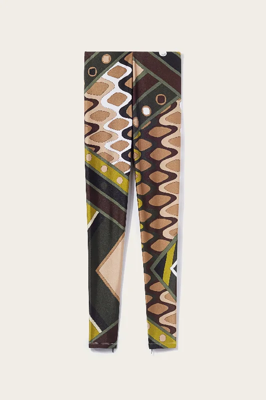 Vivara-Print Leggings Comfortable Leggings with Pockets