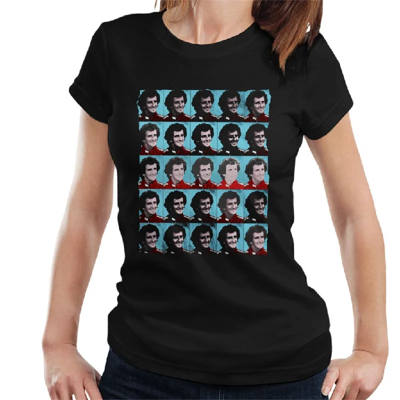 Motorsport Images Alain Prost Formula One World Championship Pop Art Women's T-Shirt-- Layered Multi-layer Single Layer