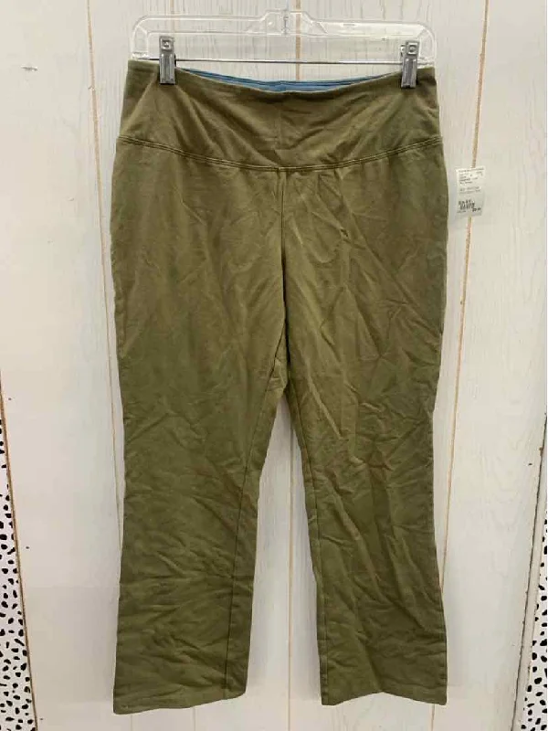 Woman With Control Olive Womens Size S/P Leggings Elegant Metallic Leggings