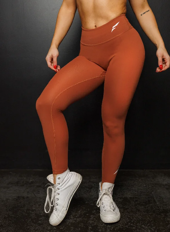 ESSENTIAL LEGGING - PUMPKIN Trendy Full-Length Leggings