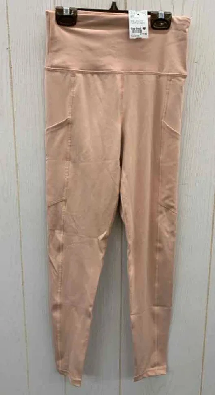 AERIE Pink Womens Size Small Leggings Stylish Patterned Active Leggings