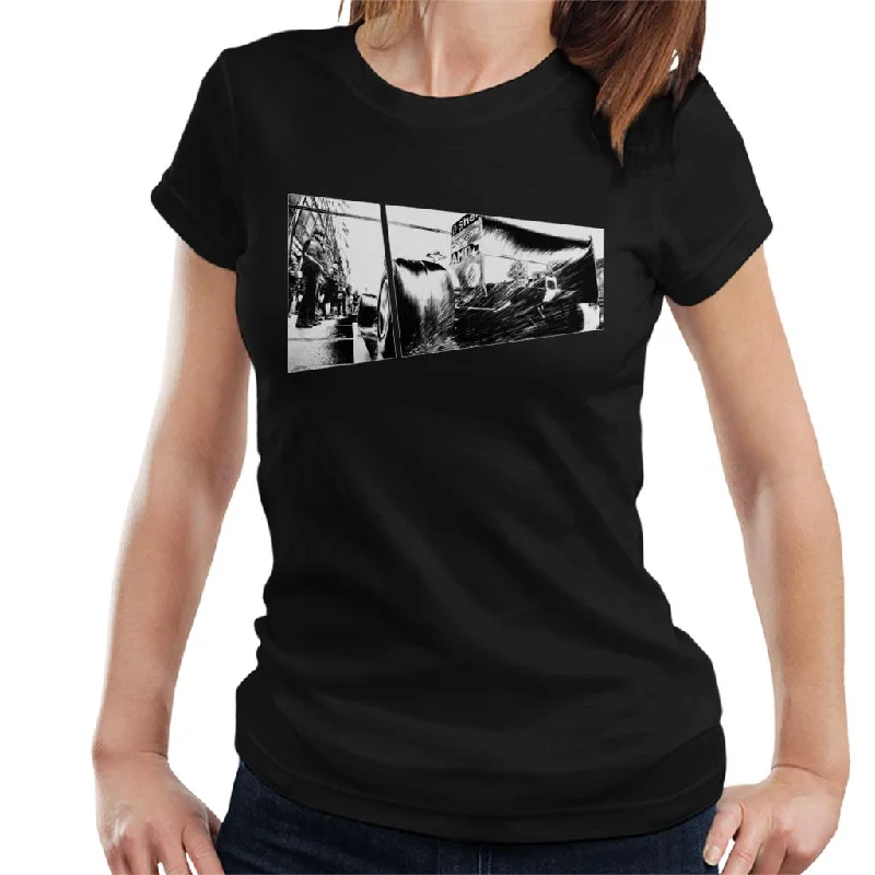 Motorsport Images Water Sprays From Rear Tyres F2003 GA Women's T-Shirt-- Oversized T-Shirt Spandex breathable
