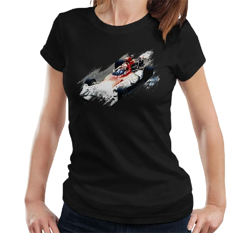 Motorsport Images Niki Lauda BRM P160E Monaco GP Monte Carlo 1973 Women's T-Shirt-- Elegant Classic Vintage