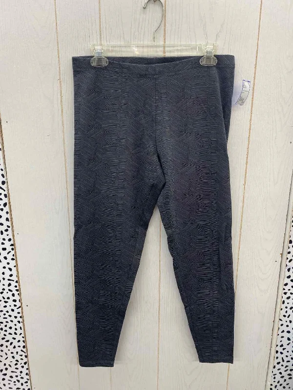 Simply Vera Gray Womens Size L Leggings Fashionable Quick-Dry Leggings