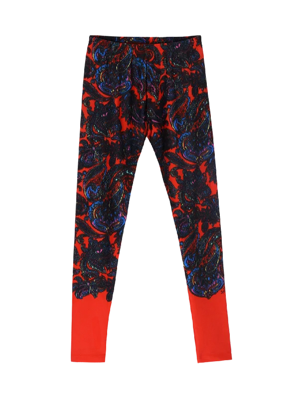 paisley-print leggings Stylish Compression Fit Leggings