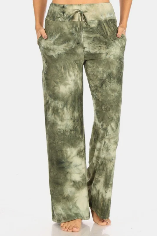 Leggings Depot Buttery Soft Printed Drawstring Pants Comfortable Sports Performance Tights