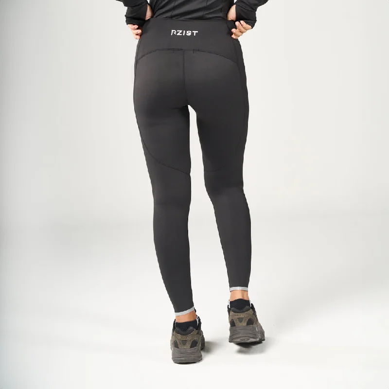 Performance High Waist Leggings - Black Fashionable Floral Active Leggings
