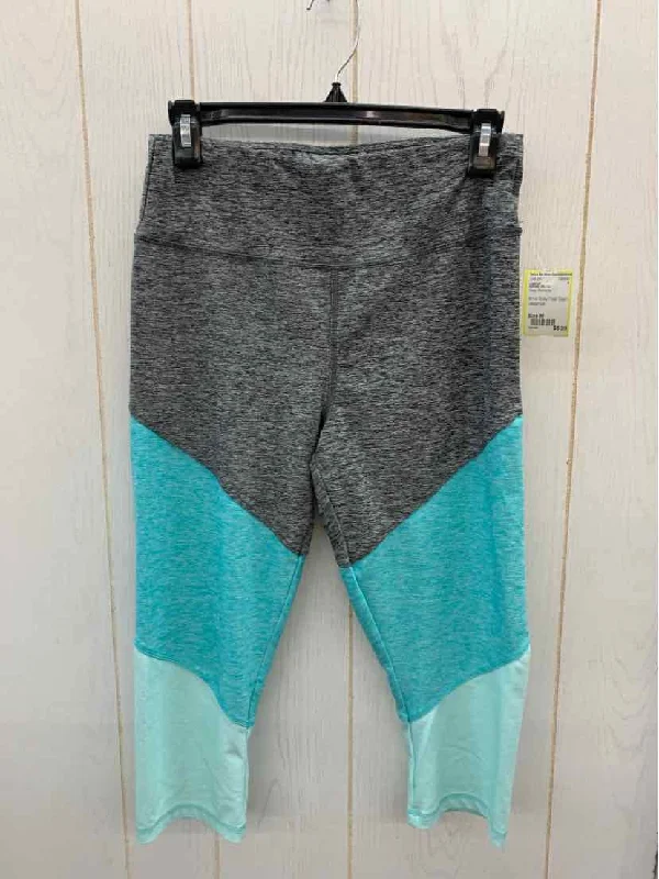 Athletic Works Gray Womens Size M Leggings Trendy Patterned Leggings