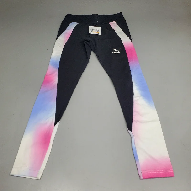 PUMA Muted Martians Leggings Women's Sz S Black 62127901 Trendy Full-Length Leggings