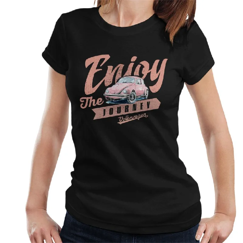 Volkswagen Enjoy The Journey Beetle Women's T-Shirt-- Modern Contemporary Chic