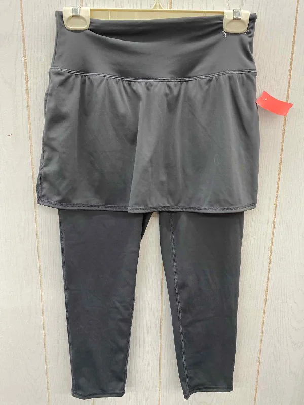ZUDA Gray Womens Size XS/S Leggings Stylish Stretch Pants Leggings
