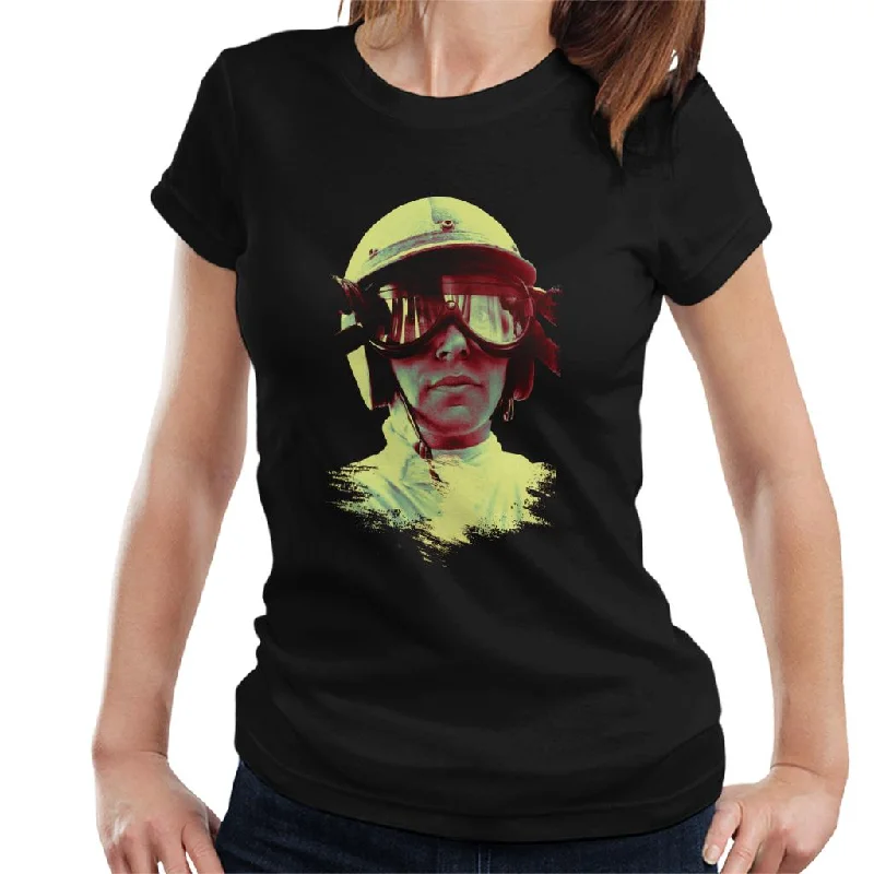 Motorsport Images John Surtees Monaco GP 1967 Women's T-Shirt -- Basic T-Shirt Crew Neck Short Sleeve