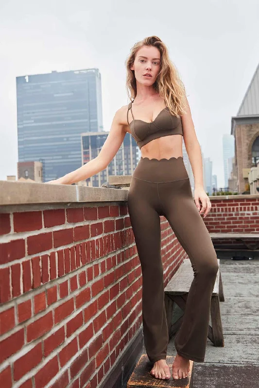 High-Waist Flare Legging Comfortable Cold Weather Leggings