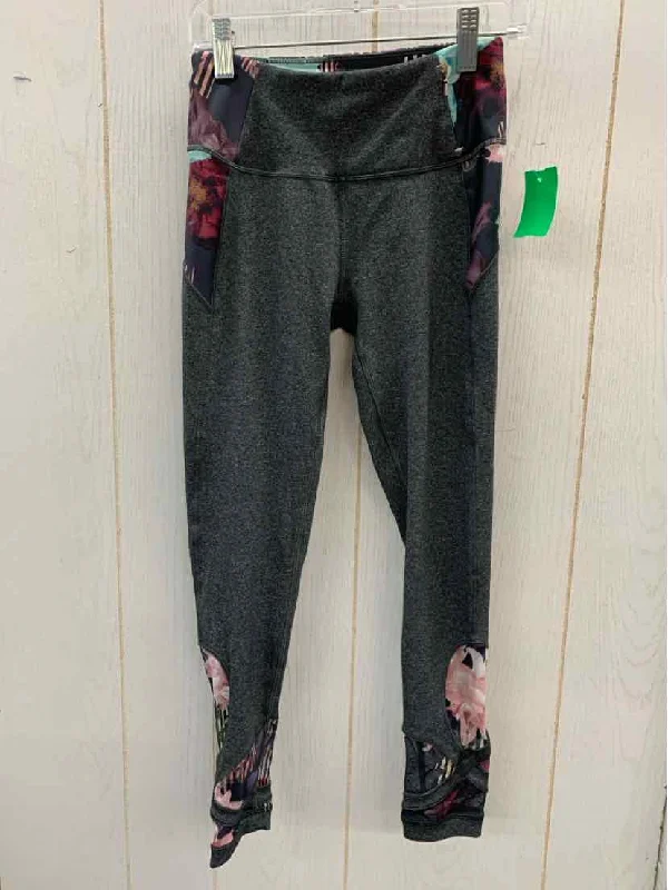 CALIA Gray Womens Size Small Leggings Casual Slim-Fit Leggings