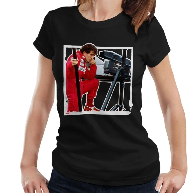 Motorsport Images Alain Prost F1 World Championship Women's T-Shirt-- Boxy Fit Fitted Loose