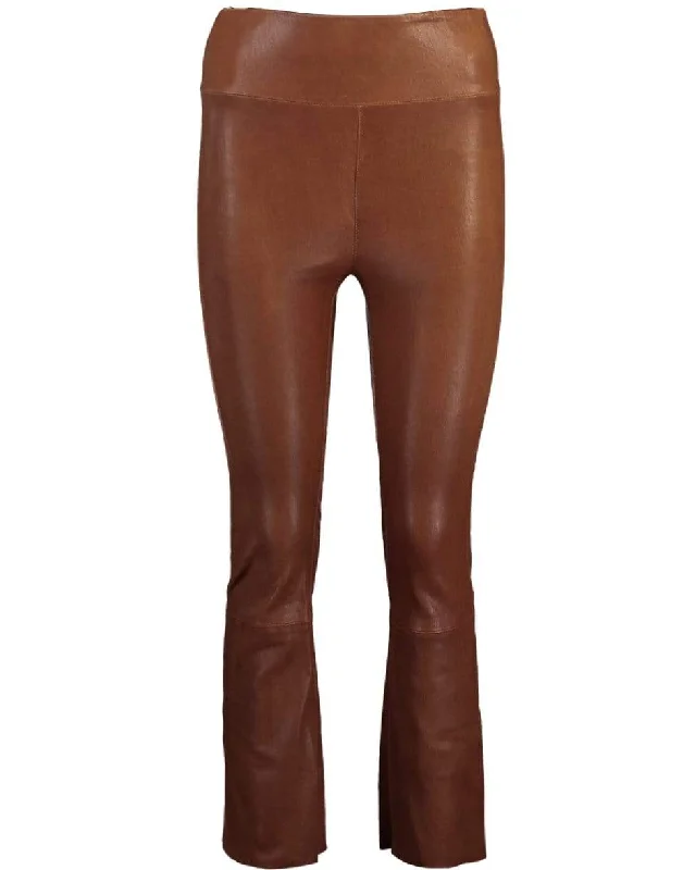 Crop Flare Legging - Cocoa Stylish Winter-Ready Leggings