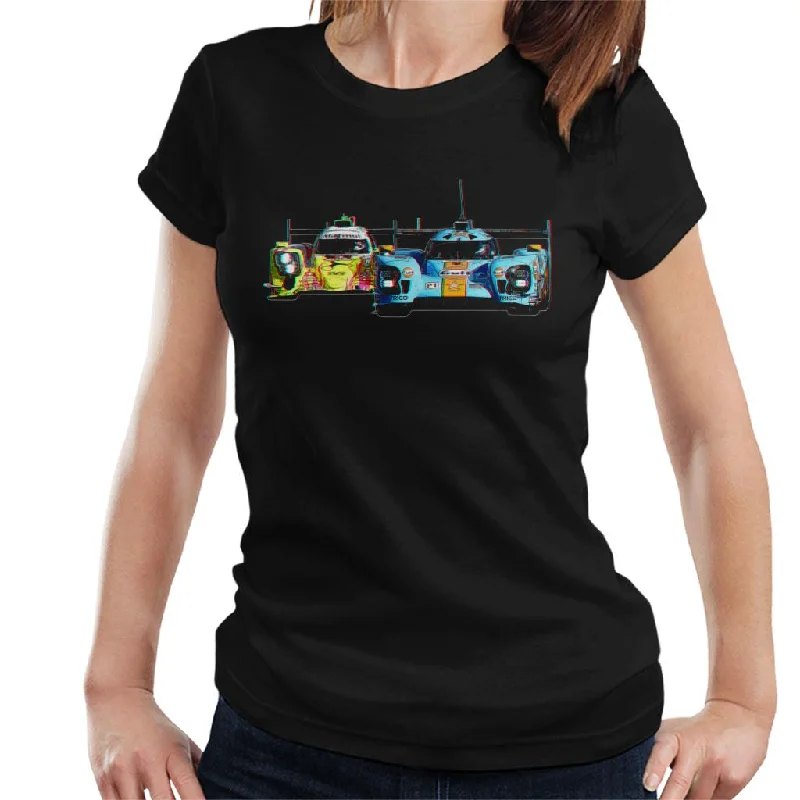 Motorsport Images Dragonspeed BR Engineering Hedman Women's T-Shirt-- Chenille Fabric Brocade Fabric Lace Fabric