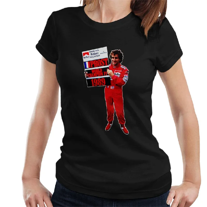 Motorsport Images Alain Prost Formula One World Championship 1989 Women's T-Shirt-- Casual Formal Business