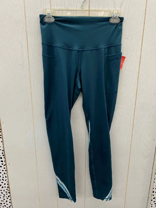 Champion Teal Womens Size Small Leggings Stylish Sweatproof Leggings