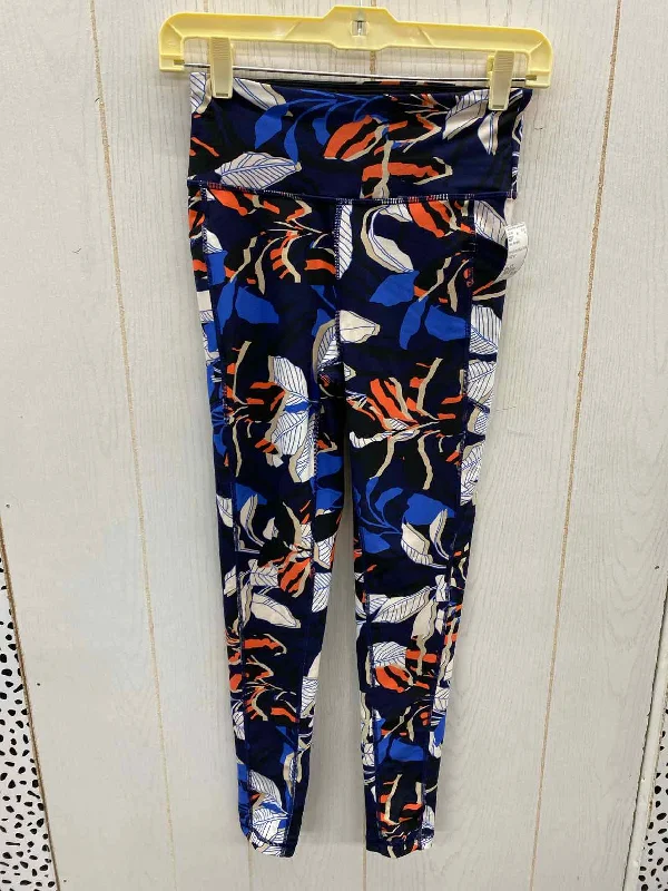 DKNY Navy Womens Size XS Leggings Trendy Digital Print Leggings
