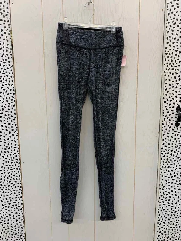 PINK Black Womens Size Small Leggings Trendy Ombre Effect Leggings