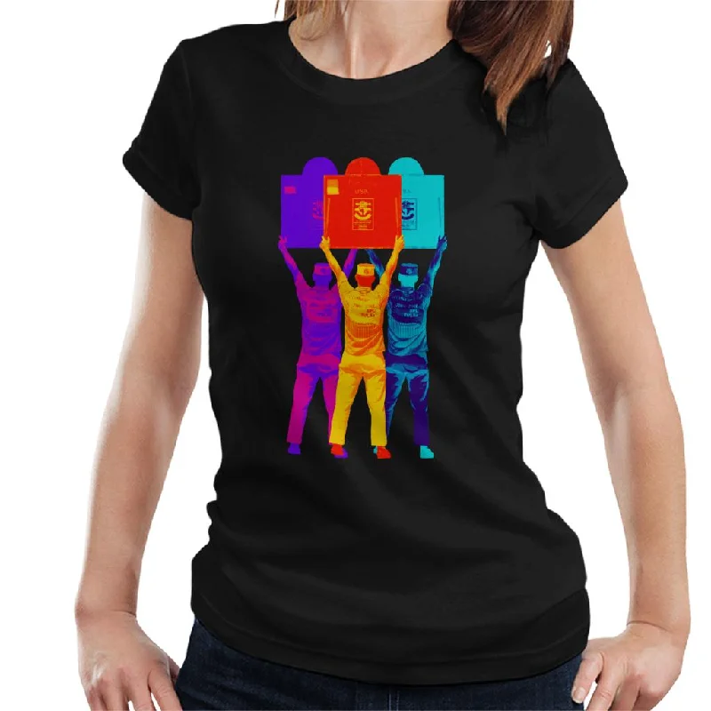 Motorsport Images Monza Race Of Two Worlds 1958 Pit Board Women's T-Shirt-- Graphic Embroidered Appliqued