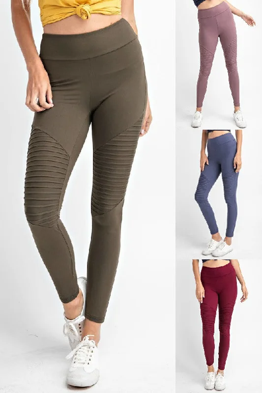 Rapun Moto Leggings-Charcoal Trendy Cold Weather Tights