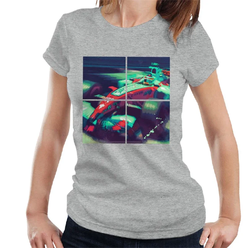 Motorsport Images Giancarlo Fisichella Renault R25 Monaco GP Women's T-Shirt-- Front Pockets Side Pockets Patch Pockets
