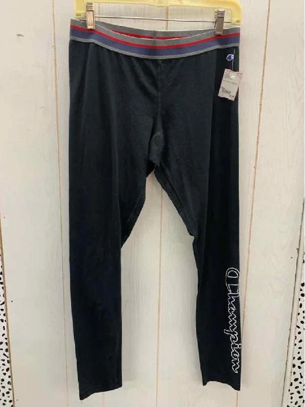 Champion Black Womens Size L Leggings Fashionable Printed Legging Pants