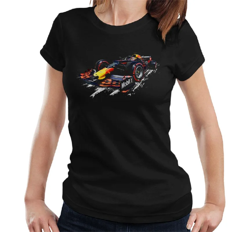 Motorsport Images Red Bull Racing RB15 Max Verstappen Women's T-Shirt-- Cotton Fabric Linen Fabric Terry Fabric