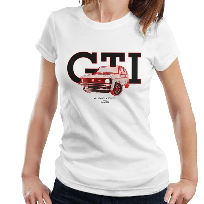 Volkswagen Golf GTI Since 1976 Women's T-Shirt-- Elasticated Padded Insulated