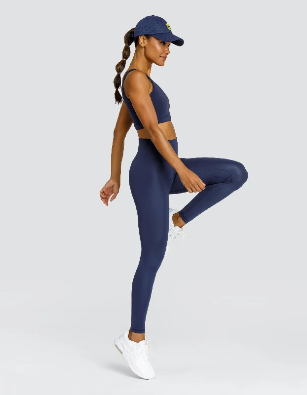 REFORMER HI-RISE LEGGING - NAVY BLUE Fashionable Fitted Workout Leggings