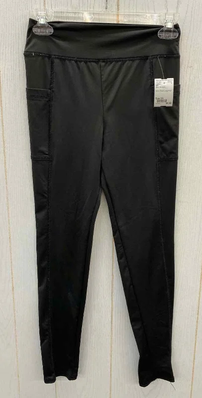 BKE Black Womens Size XS Leggings Trendy Adjustable Waist Leggings