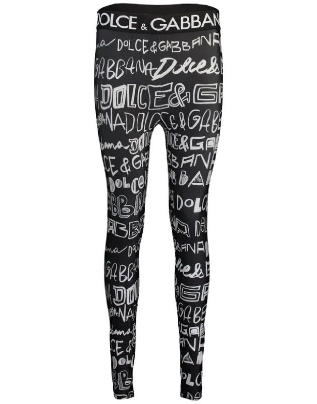 Graffiti Print Legging Cozy Warmth Leggings