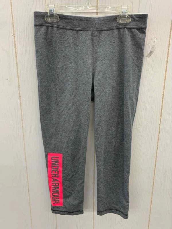 Under Armour Gray Womens Size Small Leggings Cozy Full-Length Workout Leggings